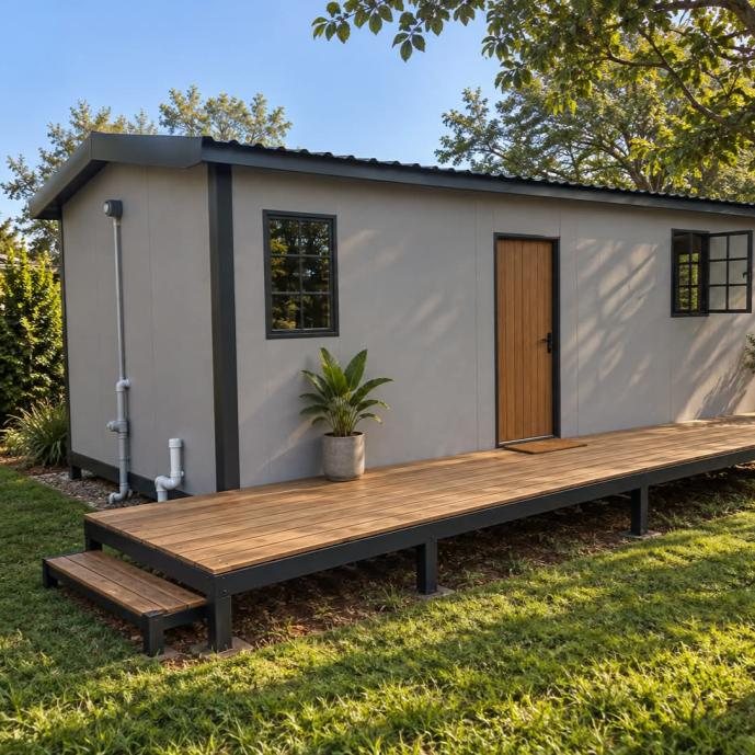 Insulated Cement Panel Housing exterior