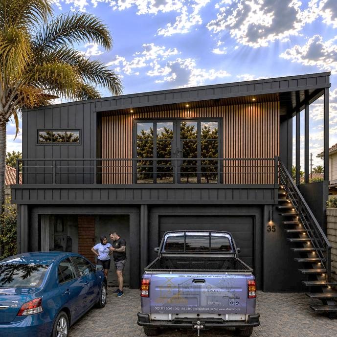 Concrete Roof Top Pod exterior